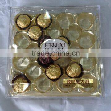 Cheap price rectangular clear plastic chocolate box manufacturer in use