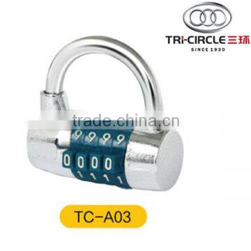 High Quality Tri-Circle Combination code wheel Padlock TC-A03