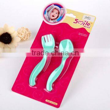 Plastic Products Manufacturer Plastic Baby Silicone Spoons And Fork Set