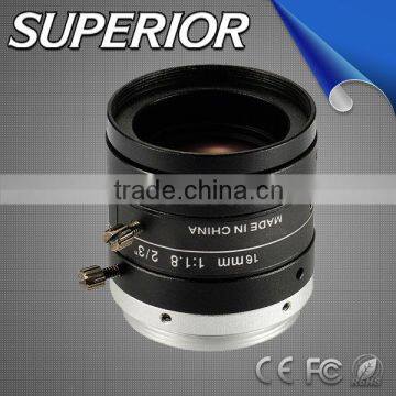 Fujian optical glass lens manufacturers 5MP F2.0 Manual Iris C Mount 2/3 inch image sensor Megapixel lenses 16mm CCTV Lens