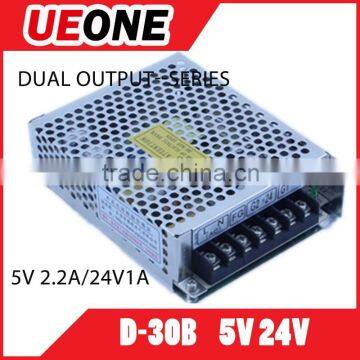Ueone D-30B 5V 24V dual output switching power supply