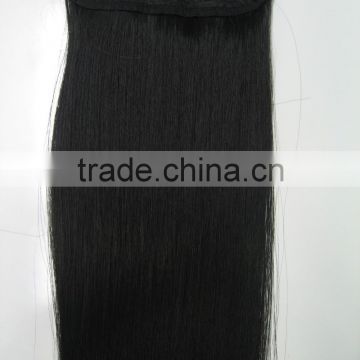 Heat resistant hair extensions, synthetic clips in extensions