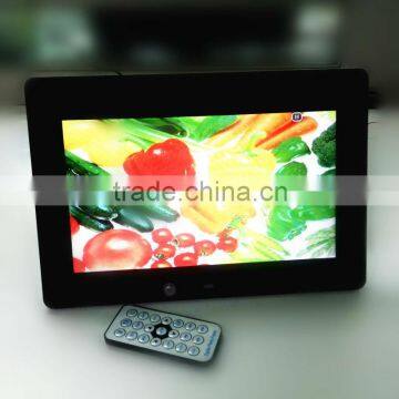 cheap 10" picture photo frame free download software photo ratio 16:9 with gravity sensor