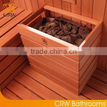 2-4 person wooden mini home sauna and dry steam sauna room