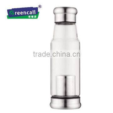 New Knight glass water bottle with filter460ml
