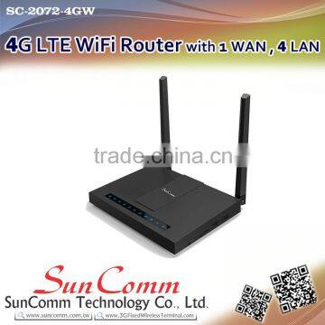 SC-2072-4GW 4G LTE Wifi Router with USB port, 1WAN, 4LAN