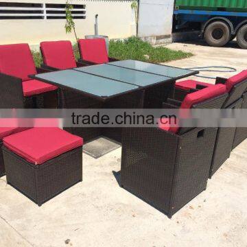 Outdoor poly rattan furniture