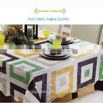 Wave Sewing Edge Water Proof PVC Table Cloth photo-5