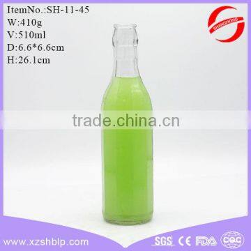 500ml clip cap glass bottle beverage bottle for fruit juice