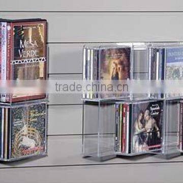 Acrylic Slatwall CD Display Holder