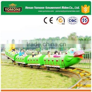 2016 Popular Amusement Park Outdoor Games Rides Caterpillar Roller Coaster With Track Train for Sale