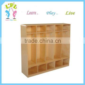 High Quality Plywood Export USA Europe Children Furnitures in Preschool All Kind of Storage Locker Cabinet