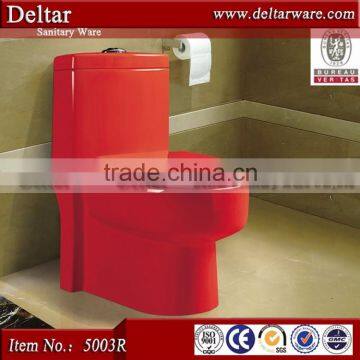 New! Made in China bathroom set colored toilet, romantic red colour toilet, color sanitary ware toilet