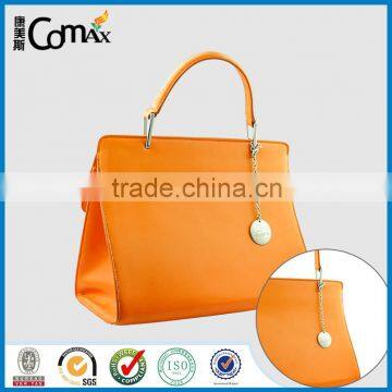 Brush Nickel Custom Solid Round Metal Handbag Pendant