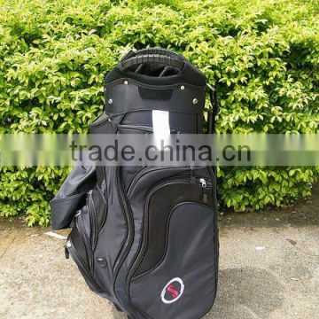 with putter and waterproffer material golf bag