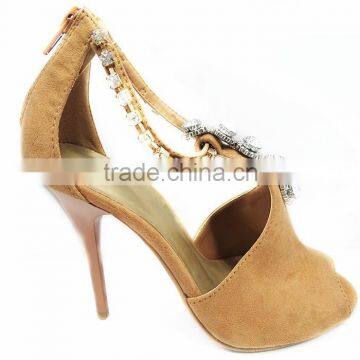 Fashion Sandals Crystal Chain High Heels Shoes Decoration For Shoes