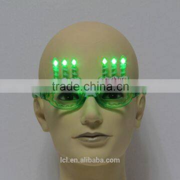 Nightclub Bar Carnival Halloween Christmas Party Supplies, Plastic Light Glasses LED Glasses 10 Lights Fire Shaped Glasses photo-4