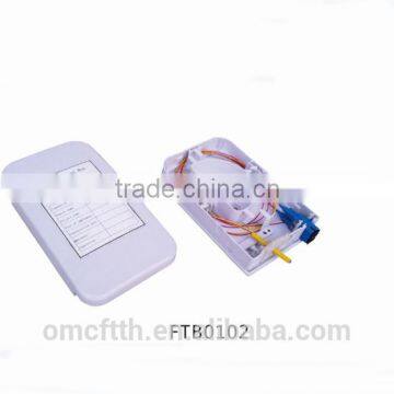 2 core Plastic shell Fiber optic terminal box