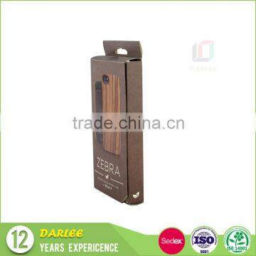 ShenZhen Wooden Color Book Shaped Mobile Phone Case Packaging Box With Hang Hole photo-2