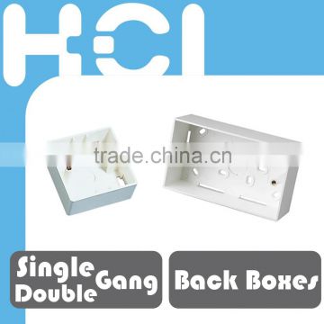 Single / Double Gang Mounted Back Boxes for Faceplate