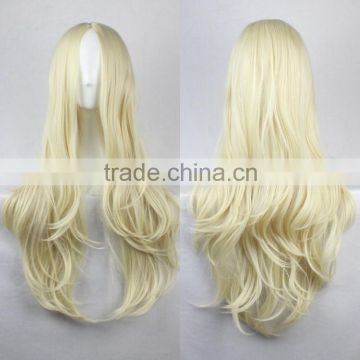 New Fashion Women's Wigs Full Long Bangs Curly Wavy Colorful Cosplay Party Wig