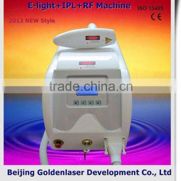 2013 New style E-light+IPL+RF machine www.golden-laser.org/ hand held hair removal equipment