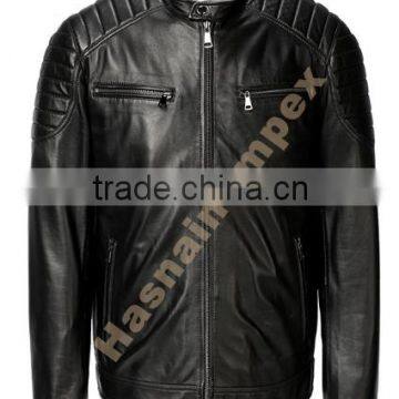 Motorbike Leather Jacket Black motorcycle leather Jacket