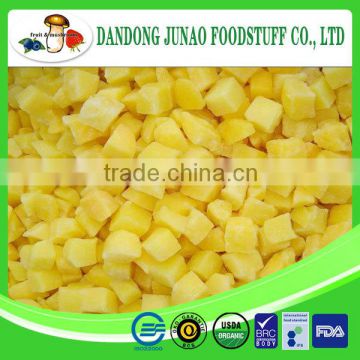 Delicious canned yellow peach diced 10x10mm