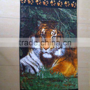 lovely tiger animal printed beach towel