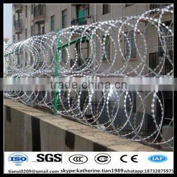 High Tensile Hot Dipped Galvanized Concertina Razor Wire Sharp Blade Barbed Wire for Security Fence for Sale photo-6
