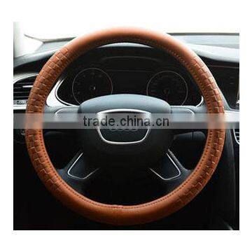 2016 NEW MODEL GENUINE LEATHER CAR STEERING WHEEL COVER