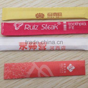 Hot Selling Super Quality Sandwich One Point Toothpicks Cello Wrapped Toothpicks Manufacturer