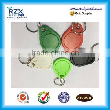 Promotion! Good reading range plastic tk4100/em4100 rfid key fob with key chain