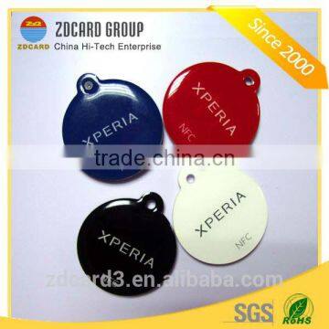 High quality Waterproof HF passive 13.56mhz NFC RFID smart keyfob