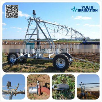 China Agricultural Lateral Move Irrigation System With End Gun Sprinker For Large Farmland Designing For Free