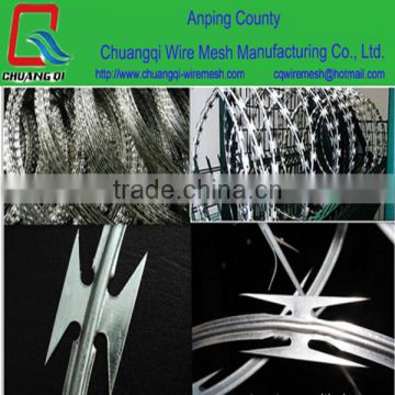 hot-dip galvanized/PVC coated barbed wire