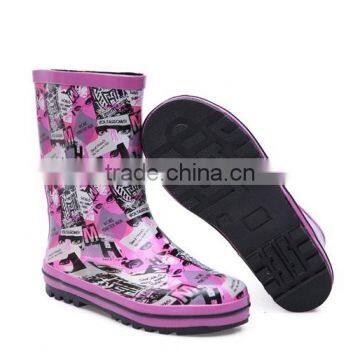 Custom Cheap Wholesale Fashion Rain Boots Girl Rubber Rain Boot photo-3