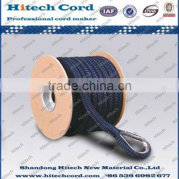 Black double braid nylon anchor line