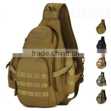 Heavy Duty Tactical Military Daypack Sling Chest Pack Bag Large Shoulder Bag
