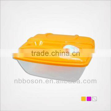 plastic picnic box with fork and spoon
