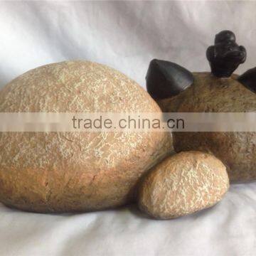 Hot Sale Personalized Handmade Color Painted Decorative Garden Resin Cat Statue photo-2