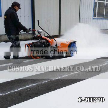 Hydraulic Two Wheel Walking Tractor With Power Sweeper photo-3
