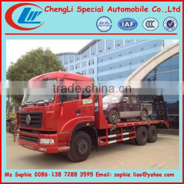 6x4 engineering machine transport truck,flat bed tow trucks,flat trucking