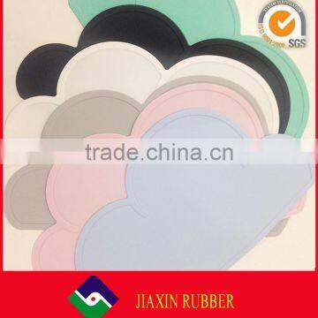 Disposable Kid Placemat Silicone Tray Mat Cloud Shape Table Dinner Anti Skid Mats photo-6