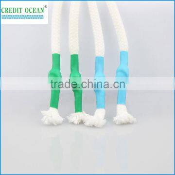 custom log colorful round silica gel shoelace tips