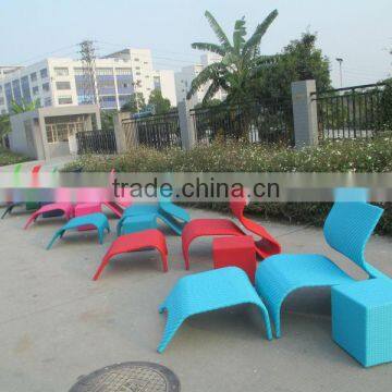 C - 2051 Artificial Rattan Outdoor Furniture Garden Colorful Chairs photo-6