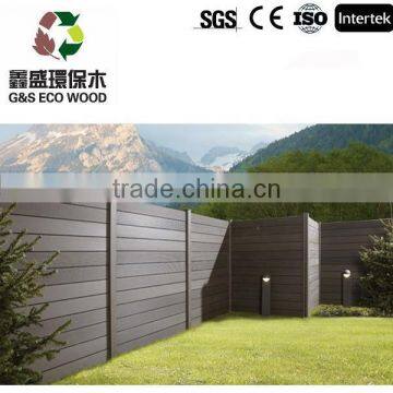 2015 good selling wood plastic composite fence panels made in China