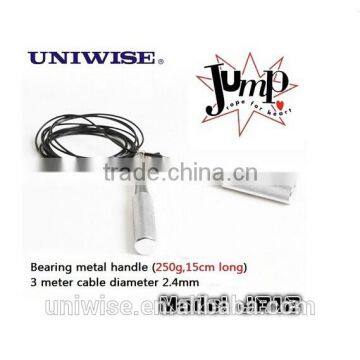 Speed Jump rope UIC-JR12, ball bearing Metal handle, Stainless steel wire !