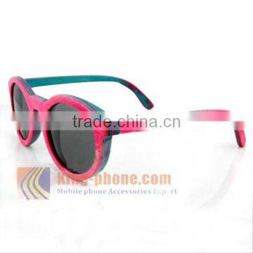 High Quality Wholesale Maple Wood Rainbow Wooden Sunglasses photo-2