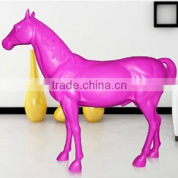 Customized hotel decor resin fiberglass horse statue